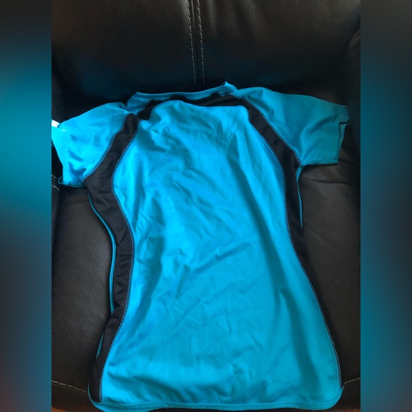 P90x 2 Women’s Blue Black short sleeve t shirt top NWOT! XS Extra Small tee - Picture 5 of 8